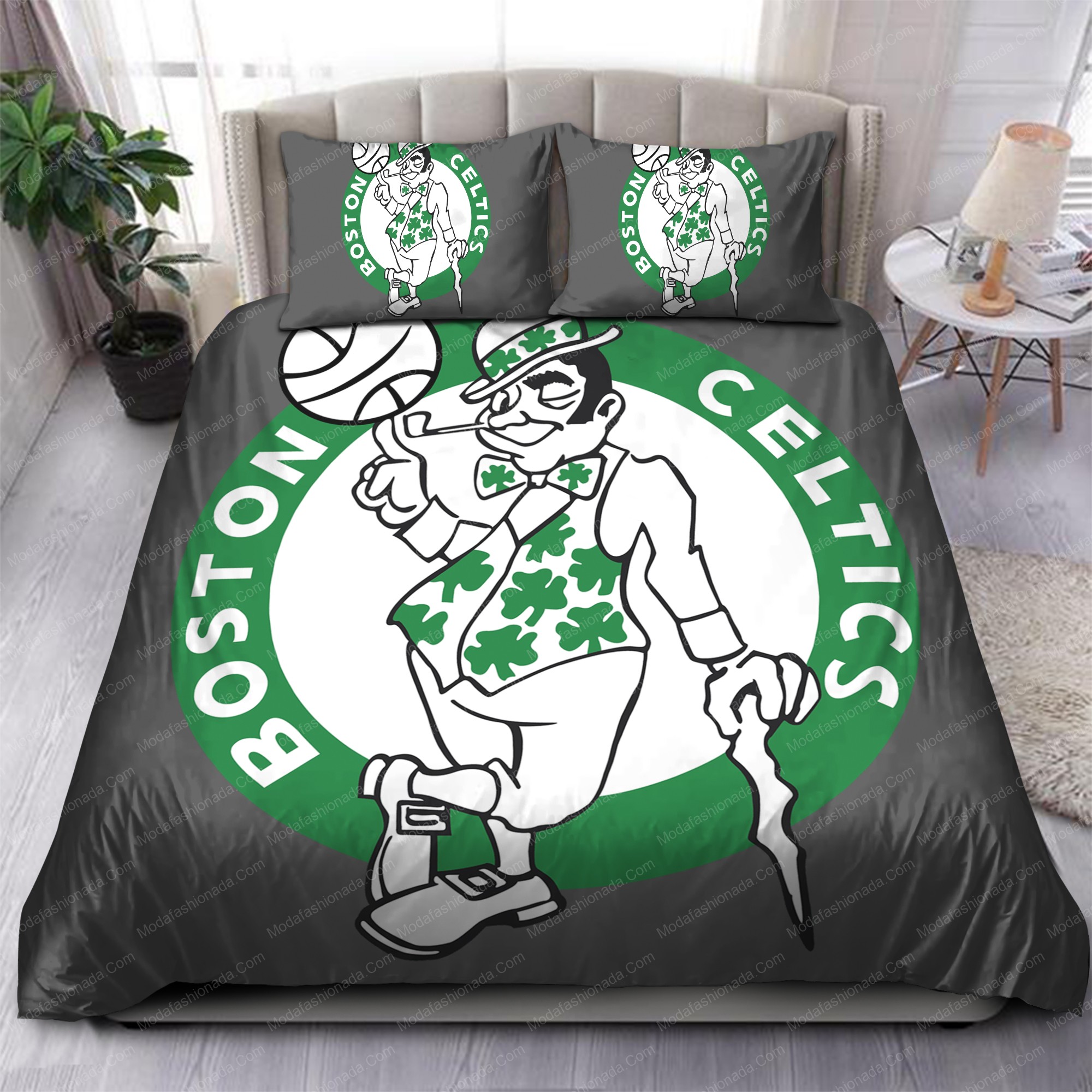 1976-1996 Boston Celtics Nba 121 Logo Type 1116 Bedding Sets Sporty Bedroom Home Decor