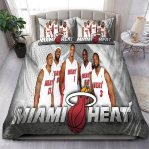 2015 Roster Miami Heat Nba 36 Logo Type 1208 Bedding Sets Sporty Bedroom Home Decor
