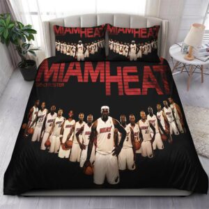 2012 2013 Roster Miami Heat Nba 32 Logo Type 1212 Bedding Sets Sporty Bedroom Home Decor