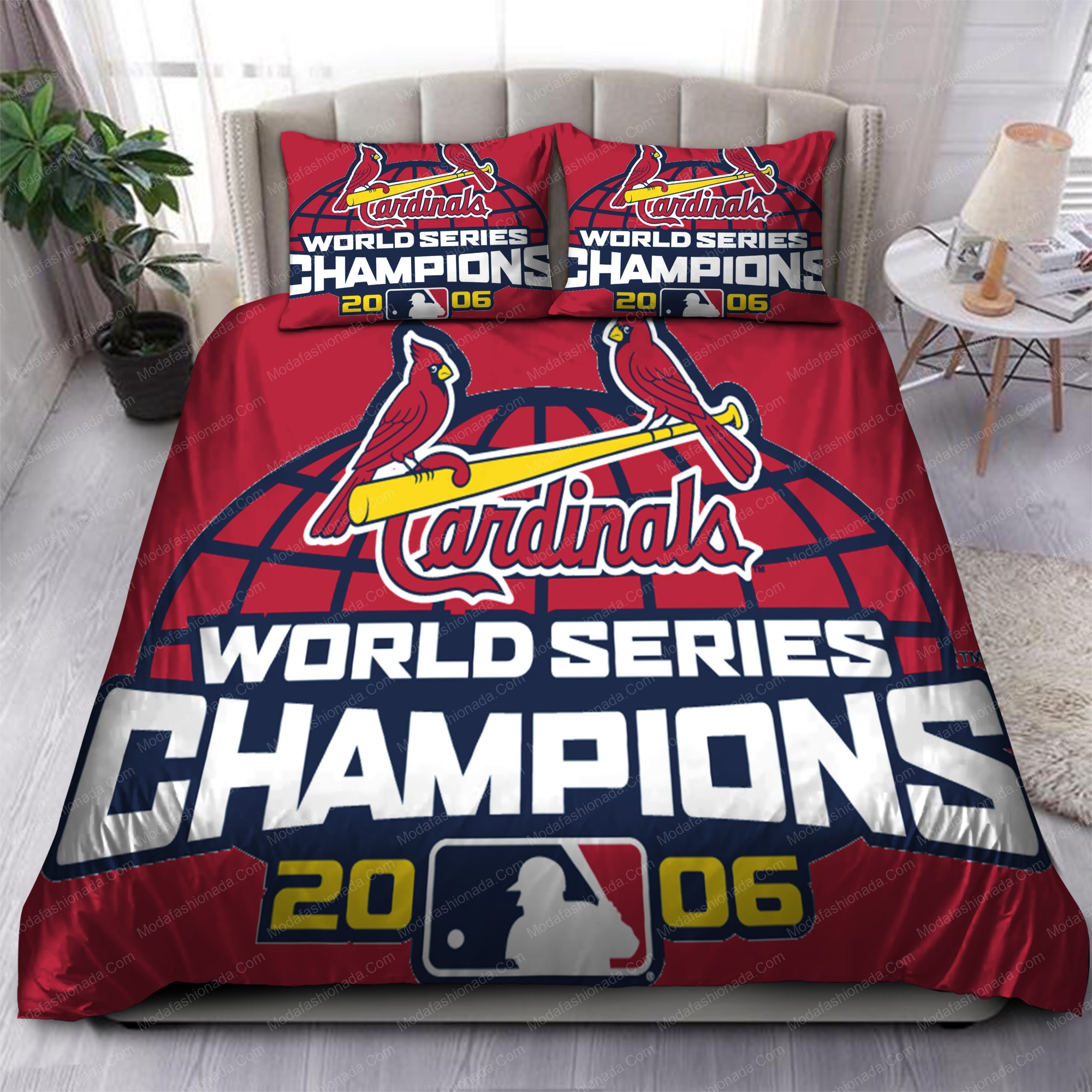 World Championships St Louis Cardinals Mlb 164 Logo Type 1309 Bedding Sets Sporty Bedroom Home Decor