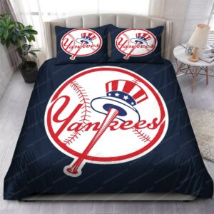 New York Yankees Mlb 128 Logo Type 1346 Bedding Sets Sporty Bedroom Home Decor