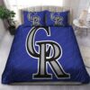 Colorado Rockies Mlb 94 Logo Type 1366 Bedding Sets Sporty Bedroom Home Decor