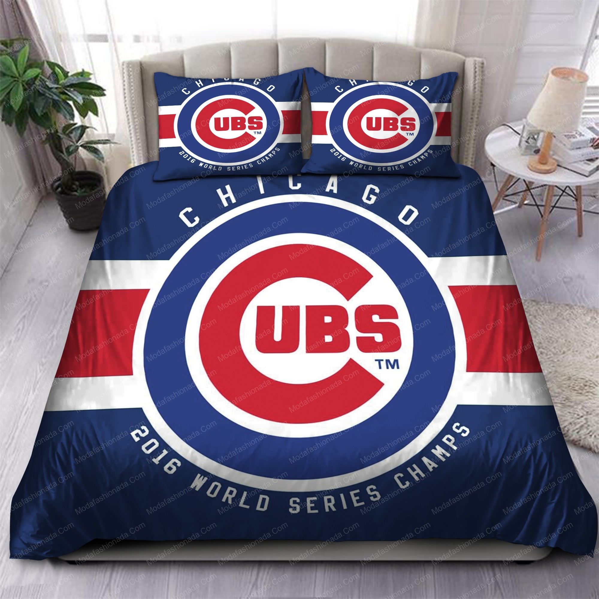 2016 Worrld Series Champions Chicago Cubs Mlb 63 Logo Type 1410 Bedding Sets Sporty Bedroom Home Decor