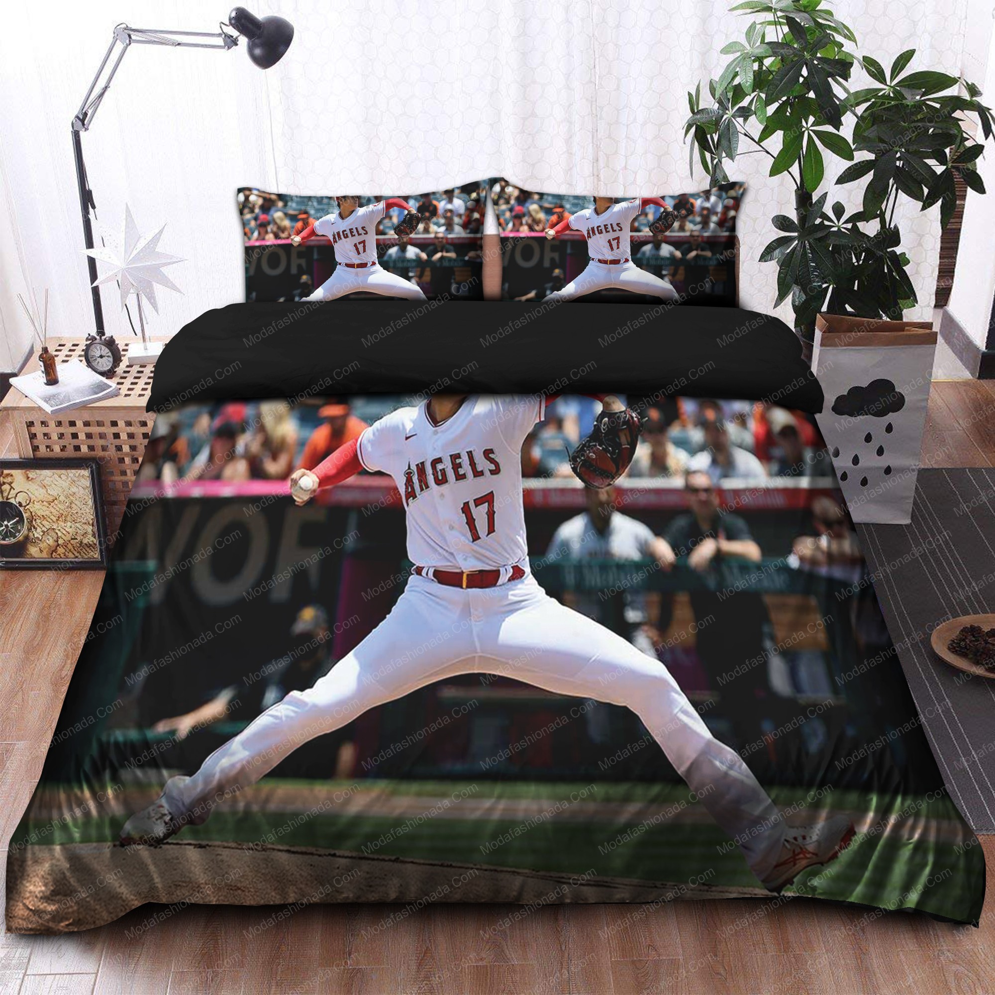 Japanese Shohei Ohtani Los Angeles Angels Mlb 31 Logo Type 1439 Bedding Sets Sporty Bedroom Home Decor