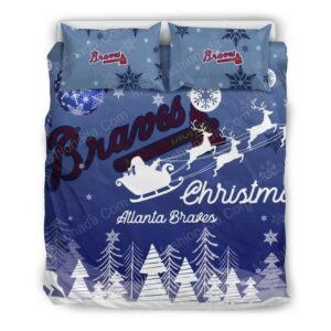 Atlanta Braves Baseball Sport 2 Logo Type 1506 Bedding Sets Sporty Bedroom Home Decor