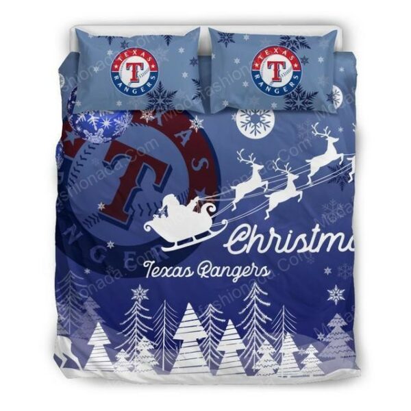 Texas Rangers Baseball Sport 3 Logo Type 1535 Bedding Sets Sporty Bedroom Home Decor