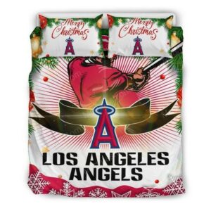 Los Angeles Angels Baseball Sport 2 Logo Type 1543 Bedding Sets Sporty Bedroom Home Decor