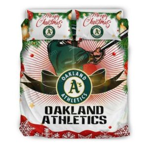 Oakland Athletics Baseball Sport 2 Logo Type 1553 Bedding Sets Sporty Bedroom Home Decor