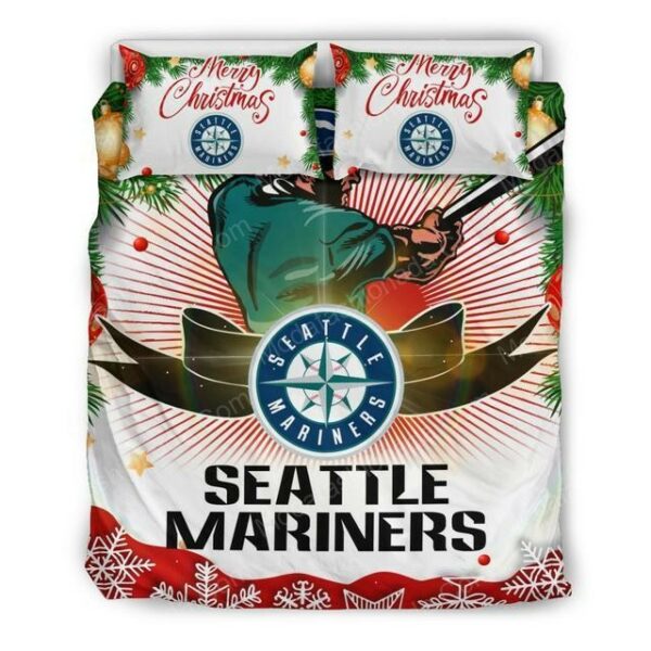 Seattle Mariners Baseball Sport 2 Logo Type 1559 Bedding Sets Sporty Bedroom Home Decor