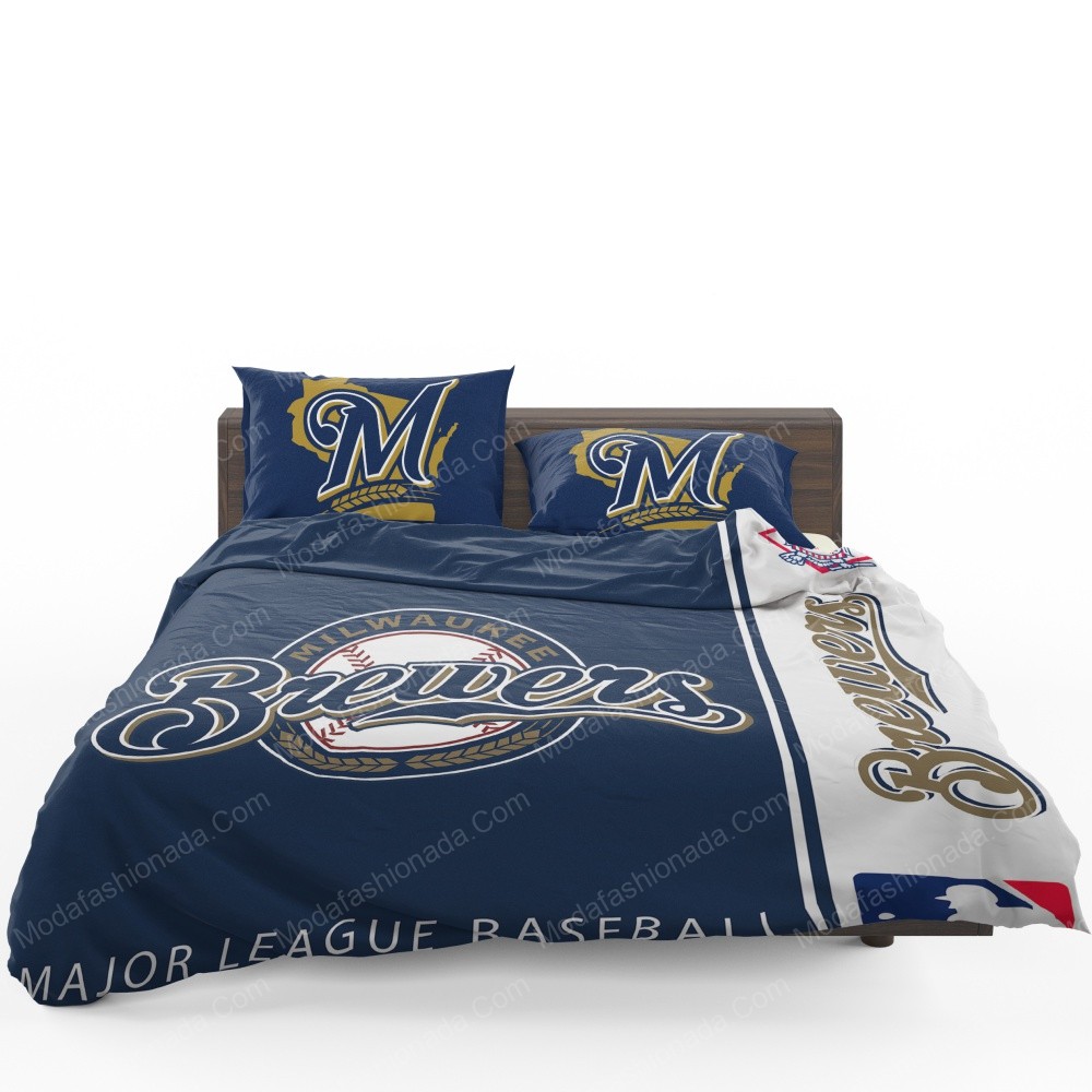 Milwaukee Brewers Mlb Baseball National League Sport 1 Logo Type 1565 Bedding Sets Sporty Bedroom Home Decor