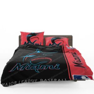 Miami Marlins Mlb Baseball National League Sport 1 Logo Type 1566 Bedding Sets Sporty Bedroom Home Decor