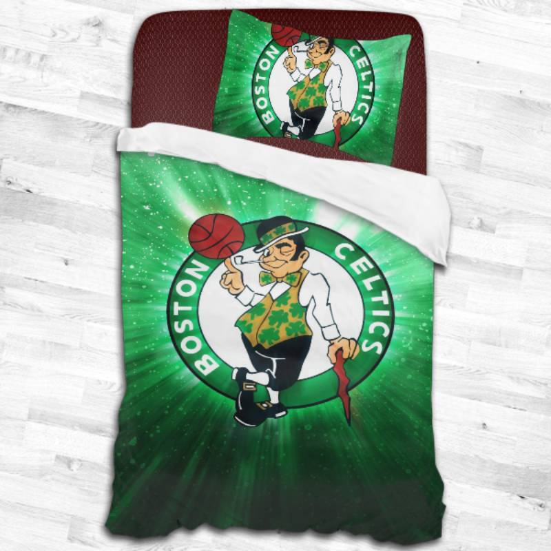 Boston Celtics Logo Type 1613 Bedding Sets Sporty Bedroom Home Decor