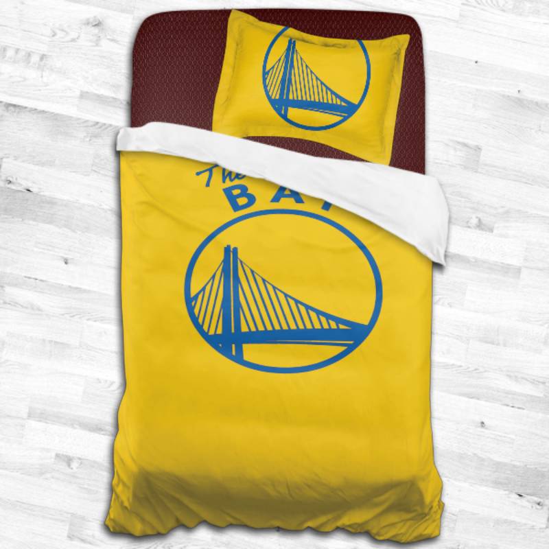 Golden State Warriors Logo Type 1624 Bedding Sets Sporty Bedroom Home Decor