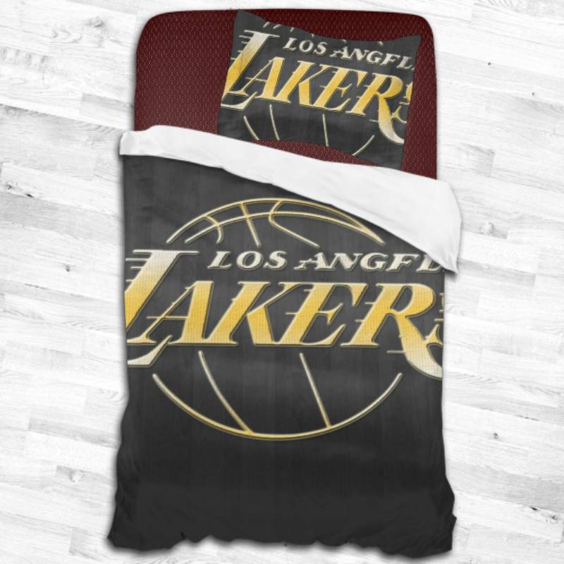 Los Angeles Lakers Logo Type 1626 Bedding Sets Sporty Bedroom Home Decor