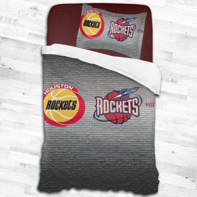 Houston Rockets Logo Type 1627 Bedding Sets Sporty Bedroom Home Decor