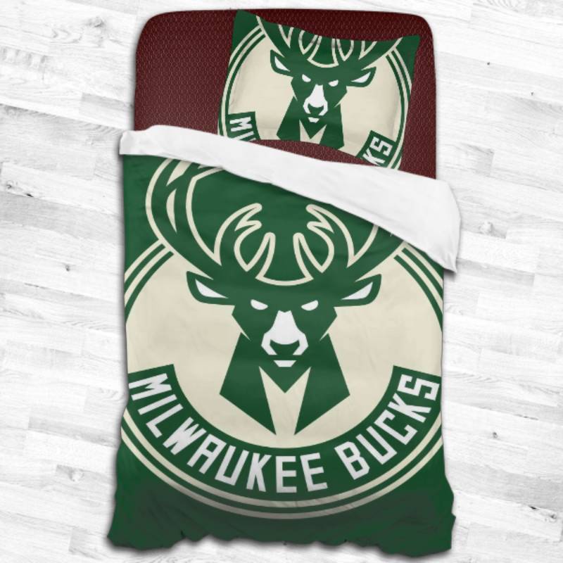 Milwaukee Bucks Logo Type 1631 Bedding Sets Sporty Bedroom Home Decor