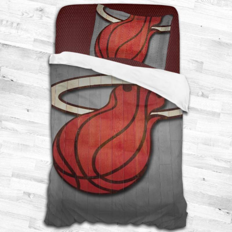 Miami Heat Logo Type 1632 Bedding Sets Sporty Bedroom Home Decor