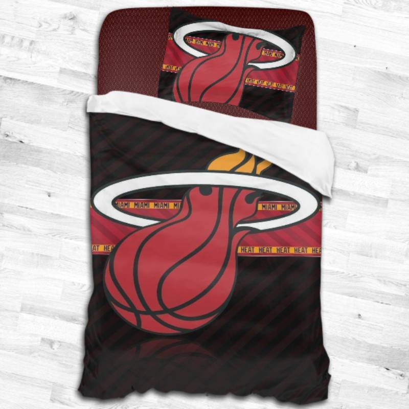 Nba Miami Heat Logo Type 1642 Bedding Sets Sporty Bedroom Home Decor