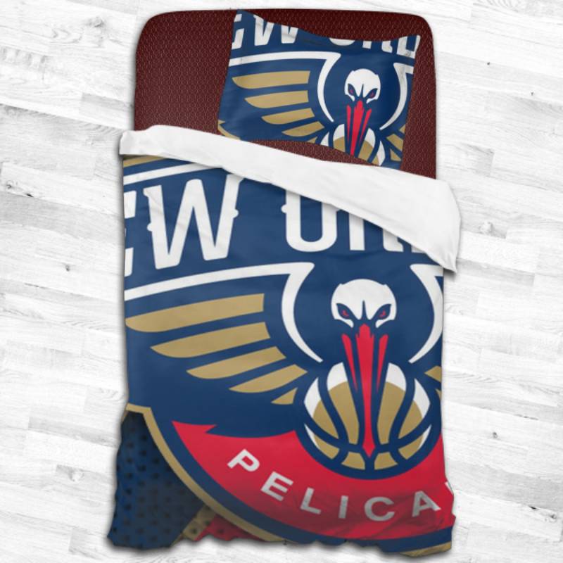 Nba New Orleans Pelicans Logo Type 1648 Bedding Sets Sporty Bedroom Home Decor