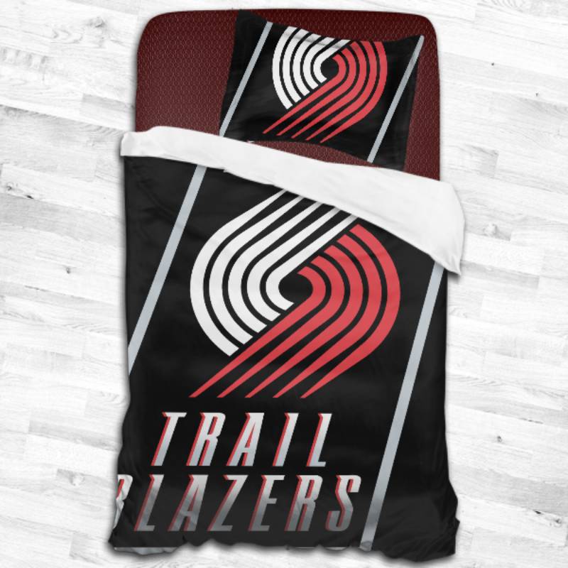 Nba Portland Trail Blazers Logo Type 1655 Bedding Sets Sporty Bedroom Home Decor