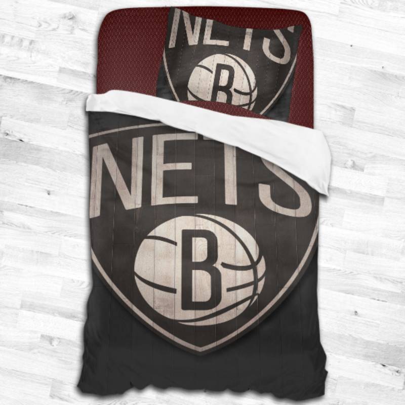 Brooklyn Nets Logo Type 1674 Bedding Sets Sporty Bedroom Home Decor