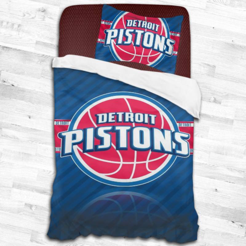 Detroit Pistons Logo Type 1679 Bedding Sets Sporty Bedroom Home Decor