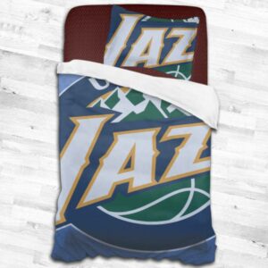 Utah Jazz Logo Type 1735 Bedding Sets Sporty Bedroom Home Decor