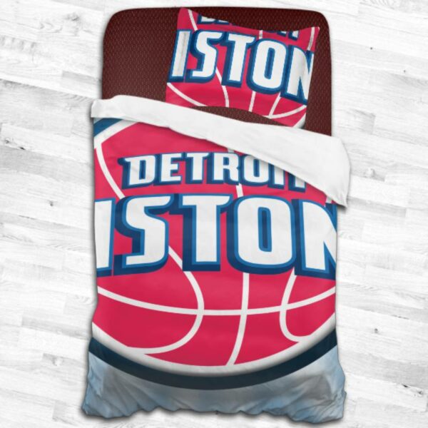 Nba Detroit Pistons Logo Type 1757 Bedding Sets Sporty Bedroom Home Decor