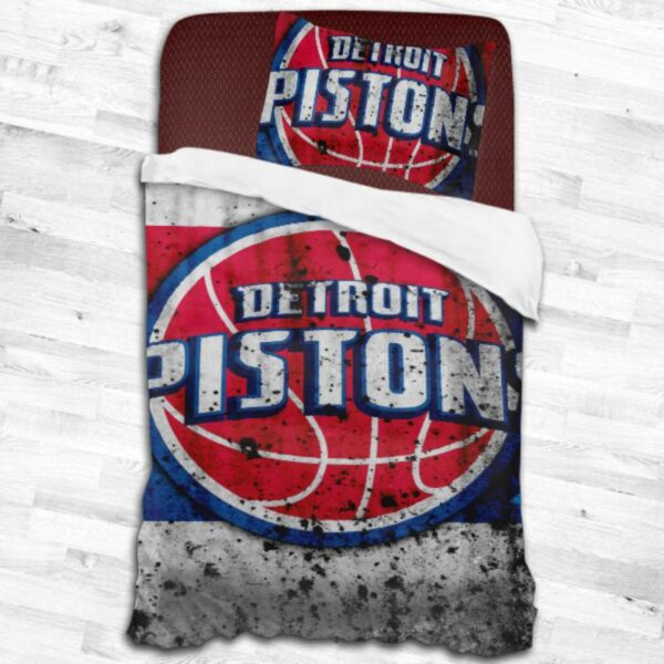 Nba Detroit Pistons Logo Type 1759 Bedding Sets Sporty Bedroom Home Decor