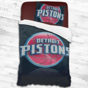 Nba Detroit Pistons Logo Type 1762 Bedding Sets Sporty Bedroom Home Decor