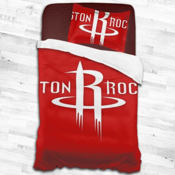 Nba Houston Rockets Logo Type 1763 Bedding Sets Sporty Bedroom Home Decor