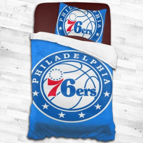 Nba Philadelphia 76Ers Logo Type 1767 Bedding Sets Sporty Bedroom Home Decor