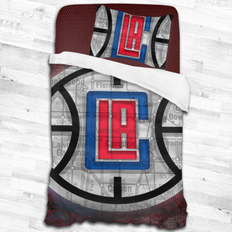 La Clippers Logo Type 1862 Bedding Sets Sporty Bedroom Home Decor