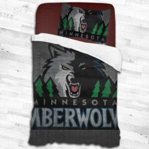 Minnesota Timberwolves Logo Type 1943 Bedding Sets Sporty Bedroom Home Decor