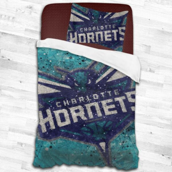 Nba Charlotte Hornets Logo Type 1948 Bedding Sets Sporty Bedroom Home Decor