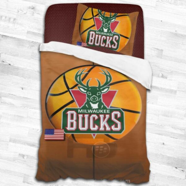 Milwaukee Bucks Logo Type 1950 Bedding Sets Sporty Bedroom Home Decor