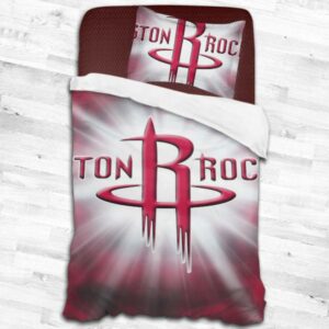 Nba Houston Rockets Logo Type 1951 Bedding Sets Sporty Bedroom Home Decor