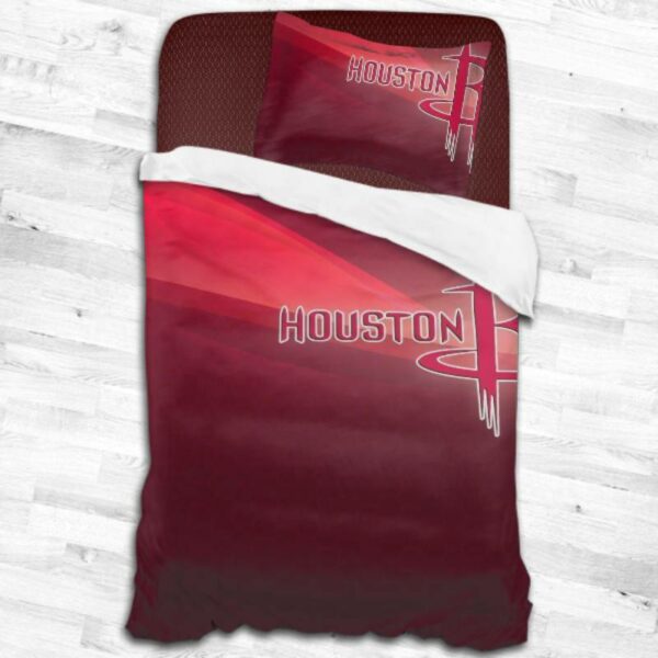 Nba Houston Rockets Logo Type 1955 Bedding Sets Sporty Bedroom Home Decor