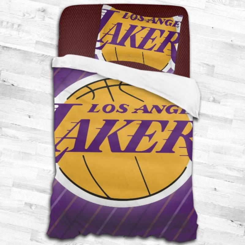 Los Angeles Lakers Logo Type 2008 Bedding Sets Sporty Bedroom Home Decor