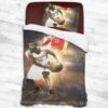 Nba Houston Rockets Logo Type 2030 Bedding Sets Sporty Bedroom Home Decor