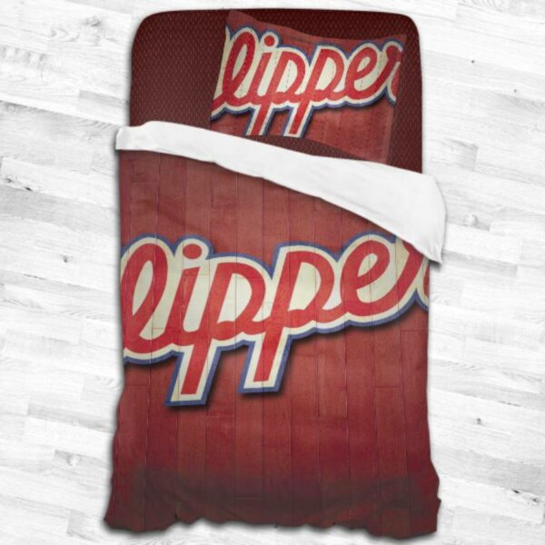 Nba La Clippers Logo Type 2034 Bedding Sets Sporty Bedroom Home Decor