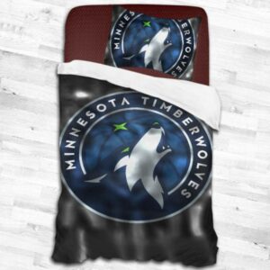 Nba Minnesota Timberwolves Logo Type 2036 Bedding Sets Sporty Bedroom Home Decor