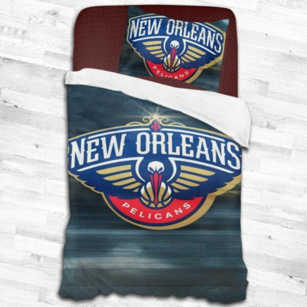 Nba New Orleans Pelicans Logo Type 2039 Bedding Sets Sporty Bedroom Home Decor