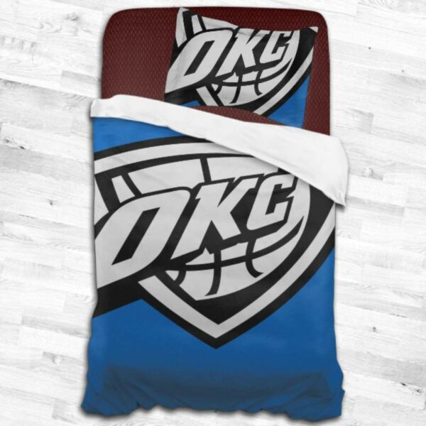 Nba Oklahoma City Thunder Logo Type 2040 Bedding Sets Sporty Bedroom Home Decor