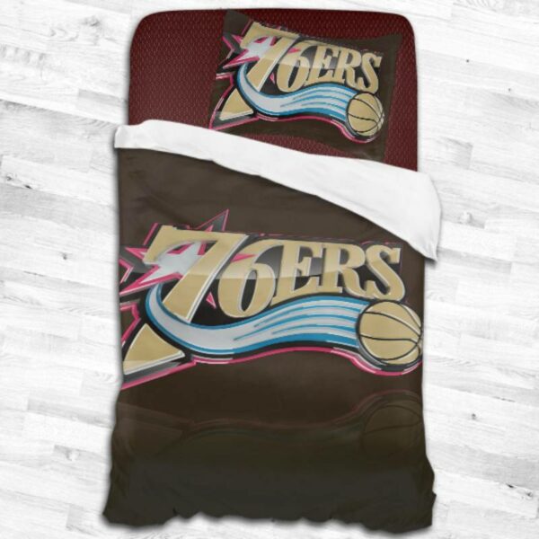 Nba Philadelphia 76Ers Logo Type 2044 Bedding Sets Sporty Bedroom Home Decor