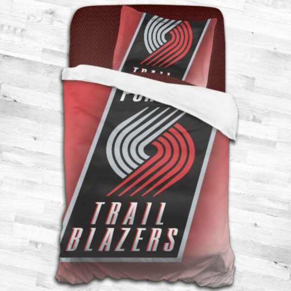 Nba Portland Trail Blazers Logo Type 2047 Bedding Sets Sporty Bedroom Home Decor