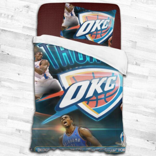 Oklahoma City Thunder Logo Type 2062 Bedding Sets Sporty Bedroom Home Decor