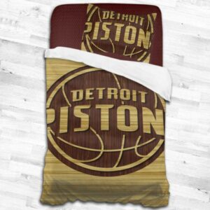 Detroit Pistons Logo Type 2077 Bedding Sets Sporty Bedroom Home Decor