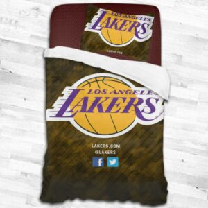 Los Angeles Lakers Logo Type 2080 Bedding Sets Sporty Bedroom Home Decor