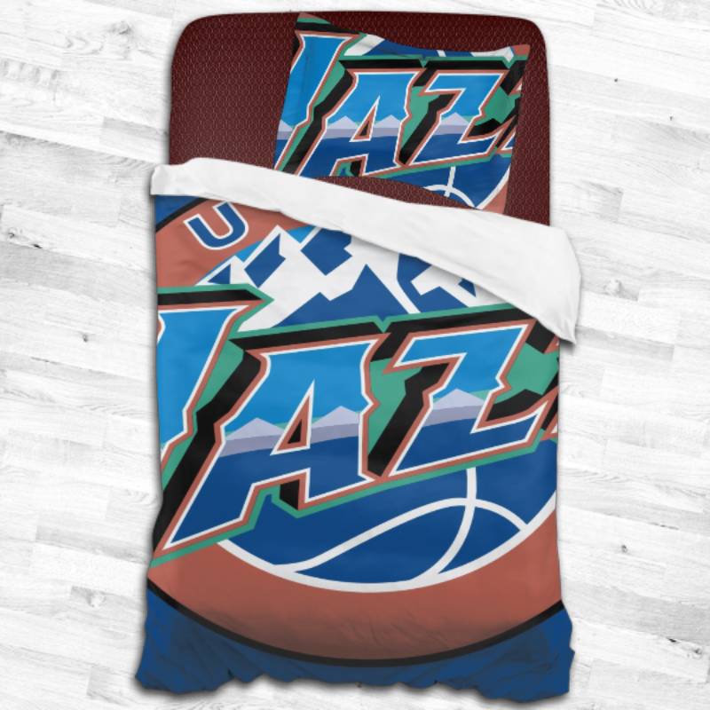 Utah Jazz Logo Type 2121 Bedding Sets Sporty Bedroom Home Decor